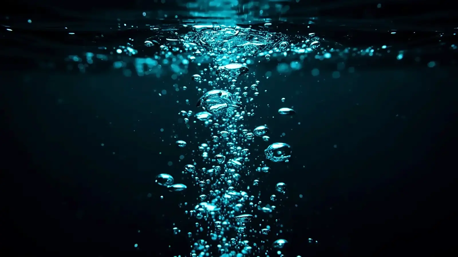 Fine bubbles in a tank