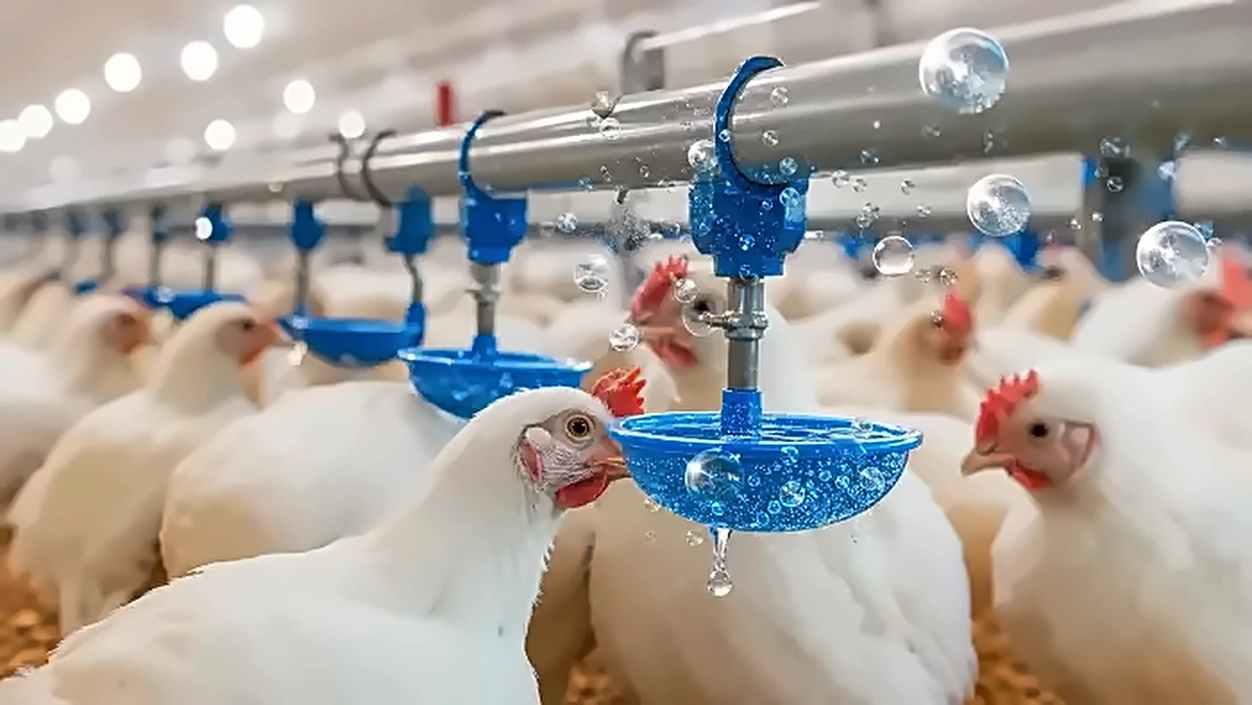 Poultry drinking water line